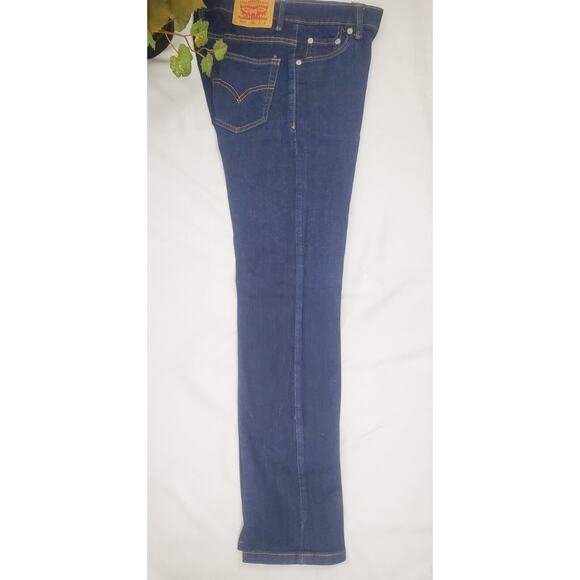 Levis Boys 502 Regular Taper Jeans Size 14 27x29 Dark Wash - Picture 2 of 6